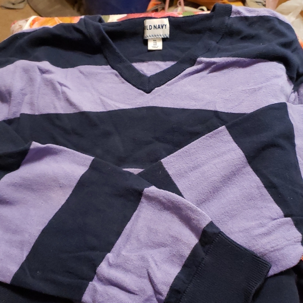 Old Navy Purple and navy sweater